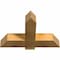 Ekena Millwork Eugene Rough Sawn Timber Gable Bracket, Western Red Cedar, 36"W x 24"H x 6"D x 6"F, 16/12 Pitch GBW036X24X0606EUG00RWR - alternate 3